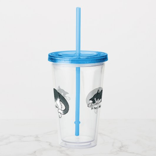 Napping Kitty Acryltrinkbecher (Rechts)