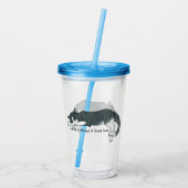 Napping Kitty Acryltrinkbecher (Rückseite)