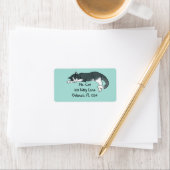 Napping Kitty Adressaufkleber (Insitu)