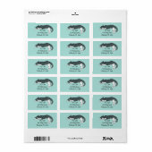 Napping Kitty Adressaufkleber (Vorne)