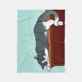 Napping Kitty Fleecedecke (Vorderseite)