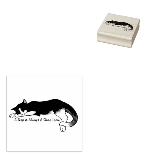Napping Kitty Gummistempel (Stempel)