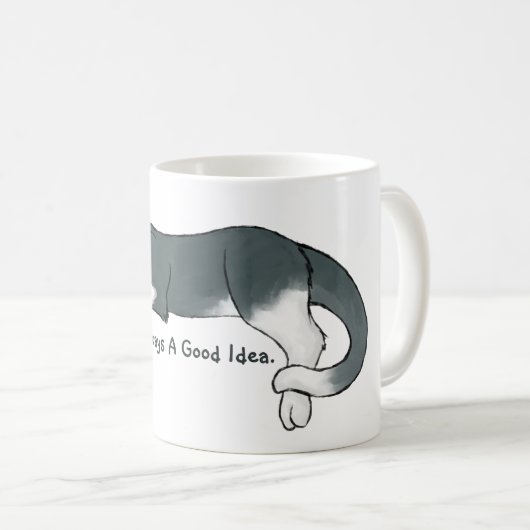 Napping Kitty Kaffeetasse (VorderseiteRechts)