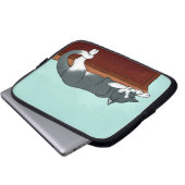 Napping Kitty Laptopschutzhülle (Vorne Knopf)