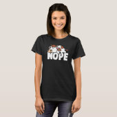 Napping Kuh Nope Lazy Cows Pets Fan T-Shirt (Vorne ganz)