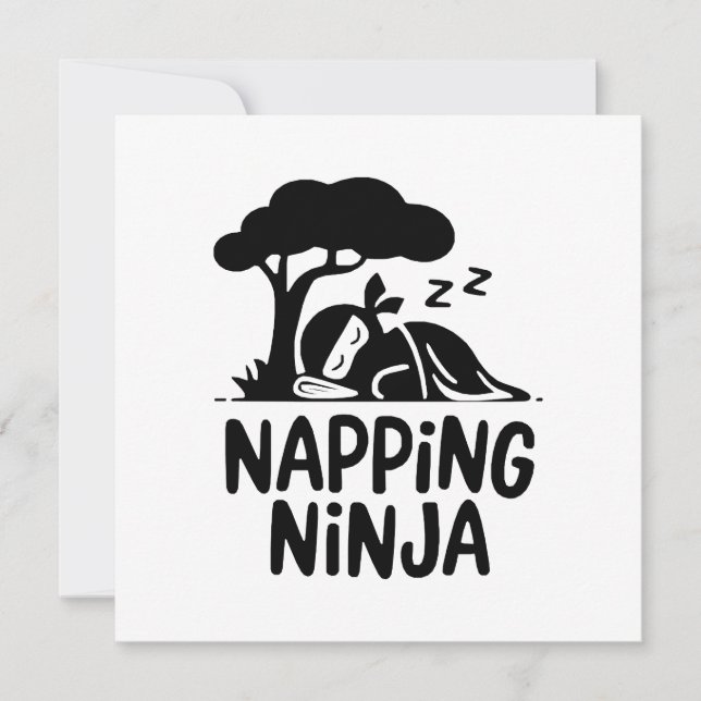 Napping Ninja Niedliche Schlaflosigkeit Ninja Art  (Vorderseite)
