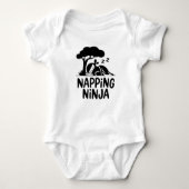 Napping Ninja Niedliche Schlaflosigkeit Ninja Art  Baby Strampler (Vorderseite)