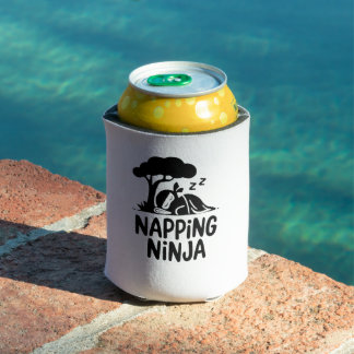 Napping Ninja Niedliche Schlaflosigkeit Ninja Art  Dosenkühler