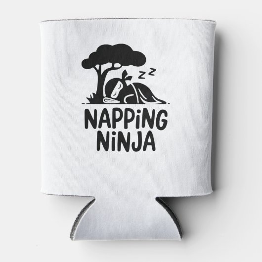 Napping Ninja Niedliche Schlaflosigkeit Ninja Art  Dosenkühler (Vorderseite)