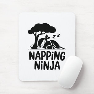 Napping Ninja Niedliche Schlaflosigkeit Ninja Art  Mousepad