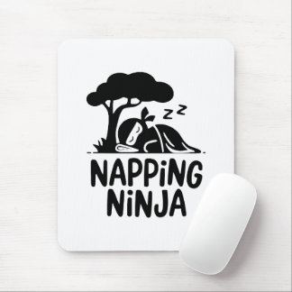 Napping Ninja Niedliche Schlaflosigkeit Ninja Art  Mousepad