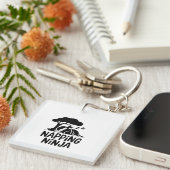 Napping Ninja Niedliche Schlaflosigkeit Ninja Art  Schlüsselanhänger (Vorderseite rechts)