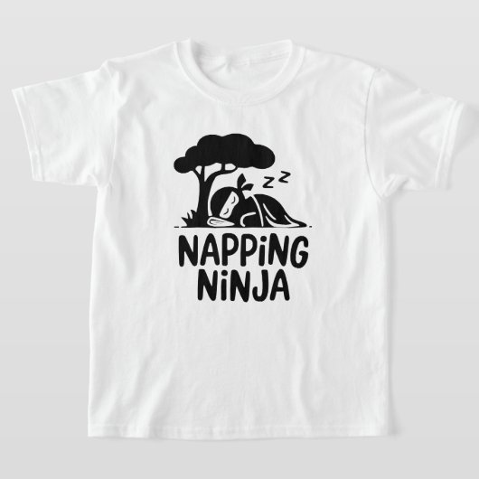 Napping Ninja Niedliche Schlaflosigkeit Ninja Art  T-Shirt (Ablage )