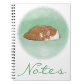 Napping Orange Kitty Notizblock (Vorderseite)
