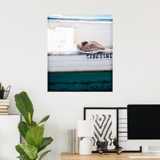 Napping Pelican Poster (Heimbüro)