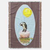 Napping Pinguin in der Sonne Decke (Vorderseite Vertikal)