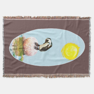 Napping Pinguin in der Sonne Decke