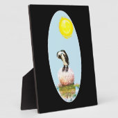 Napping Pinguin in der Sonne Fotoplatte (Seite)