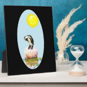 Napping Pinguin in der Sonne Fotoplatte (Seite)