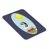 Napping Pinguin in der Sonne Magnet (Rechte Seite)