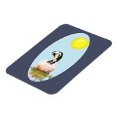 Napping Pinguin in der Sonne Magnet (Linke Seite)