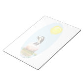 Napping Pinguin in der Sonne Notizblock (angewinkelt)