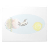 Napping Pinguin in der Sonne Notizblock (Vorderseite)
