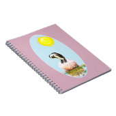 Napping Pinguin in der Sonne Notizblock (Rechte Seite)