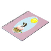 Napping Pinguin in der Sonne Notizblock (Linke Seite)