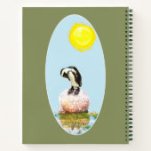 Napping Pinguin in der Sonne Notizbuch (Rückseite)