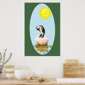 Napping Pinguin in der Sonne Poster (Küche)