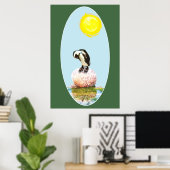 Napping Pinguin in der Sonne Poster (Heimbüro)