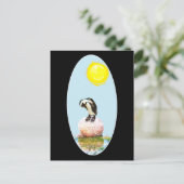 Napping Pinguin in der Sonne Postkarte (Stehend Vorderseite)