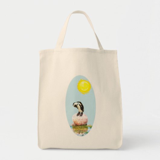 Napping Pinguin in der Sonne Tragetasche (Vorne)