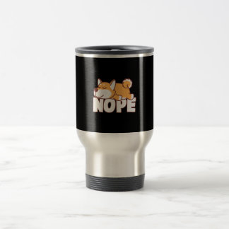 Napping shiba inu | lustiges nope faultierendes Ge Reisebecher
