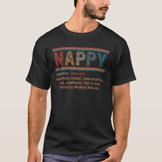 Nappy Definition Pro Black Girl Magic Natural Curl T-Shirt (Vorderseite)