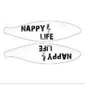 Nappy Life Mini Basketball mit schwarzem Logo. (Panele)