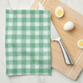 Nappy Mint Green Gingham  Geschirrtuch (Viertel Falte)