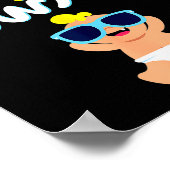 Nappy New Year Diaper Expecting Pregnant Funny Hap Poster (Ecke)