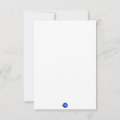 Nappy Time Dankeskarte (Rückseite)