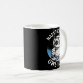 Napstronaut Owl Some Funny Space Cute Owl Kaffeetasse (VorderseiteRechts)