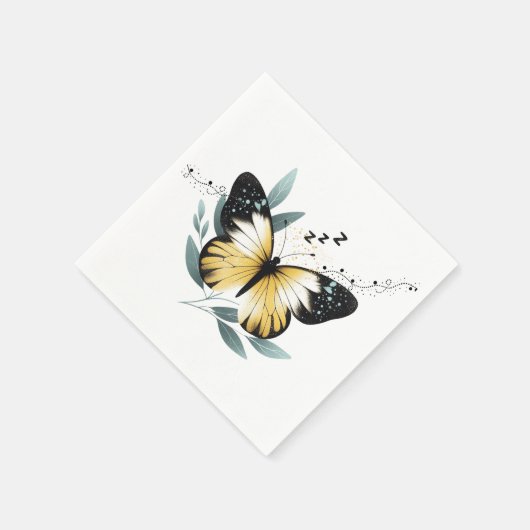 Naptime Whimsical Butterfly schlafen Serviette (Ecke)