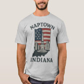 Naptown Indiana Monument Circle T-Shirt (Vorderseite)