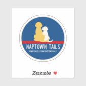Naptown Schwanzes Dogs Vinyl Sticker (Blatt)