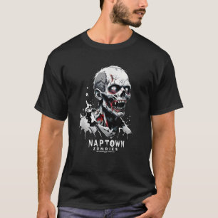 Naptown Zombies Ghoulish Portrait of Creepy Horror T-Shirt