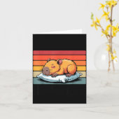 Napybara For Men Women Cute Capybara Sleeng Nap Lo Karte (Gelbe Blume)