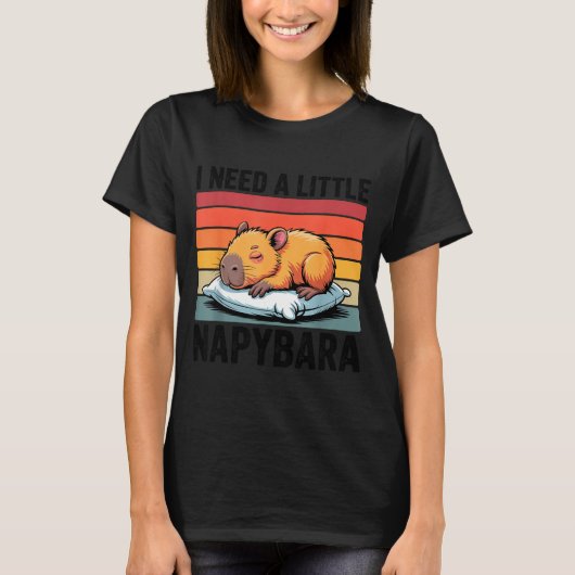 Napybara For Men Women Cute Capybara Sleeng Nap Lo T-Shirt (Vorderseite)