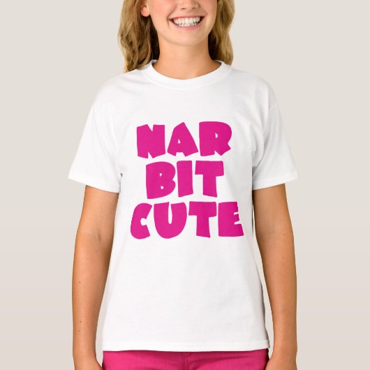 Nar Bit Niedlich (pink) Baby T-shirt (Vorderseite)