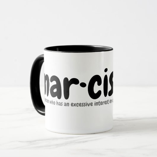 nar ・ cis ・ sistige KaffeeTasse (Vorderseite Links)