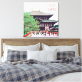 Nara berühmtes Tempel Reiseplakat Japan Leinwanddruck (Insitu (Schlafzimmer))